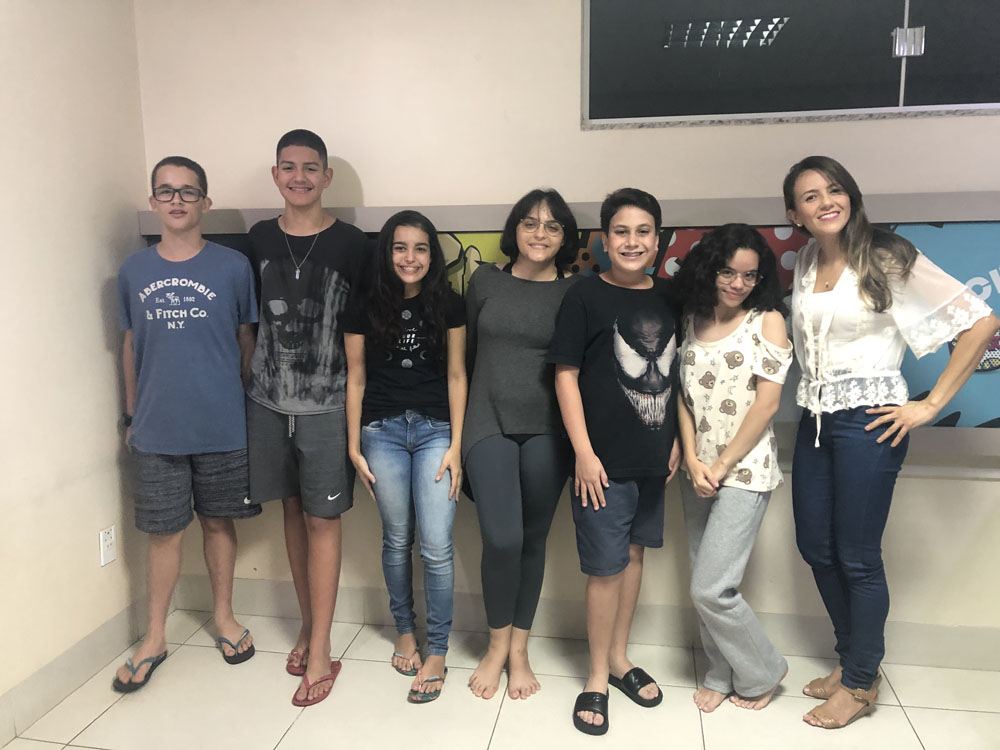 Fisk Itapuranga/GO - Aula de espanhol com fisioterapia